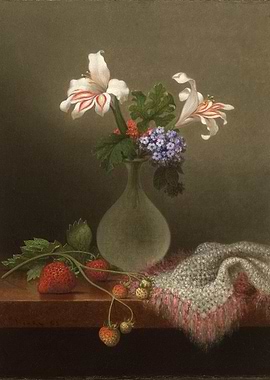 Still Life with Flowers and Strawberries