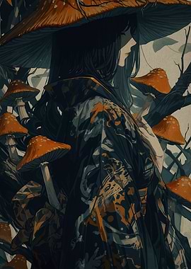 Mushroom Hat Anime Girl