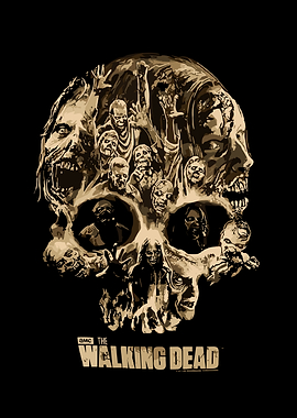 The Walking Dead Zombie Skull