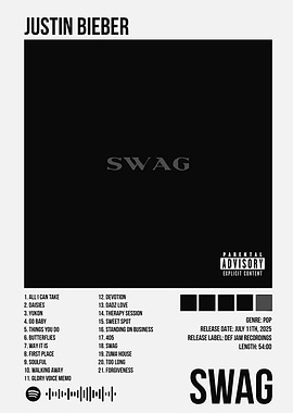 Justin Bieber - Swag Album Cover