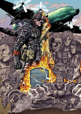 Metal Gear Solid Comic Art