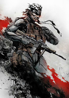 Metal Gear Solid Snake Illustration