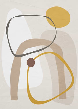 Abstract Shapes in Neutral Tones