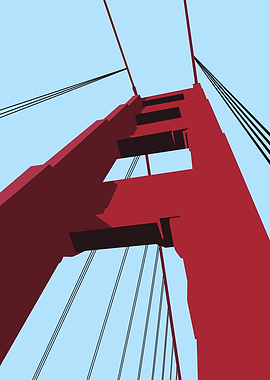 Golden Gate Bridge (Low Angle View)