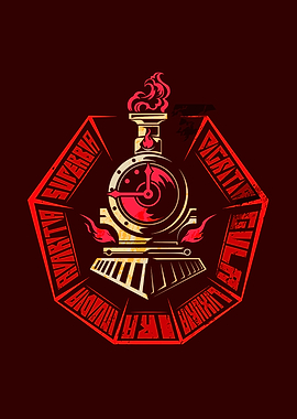 Train with Sins in Octagon Frame