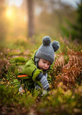 Baby Exploring Nature