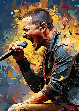 Singer in Concert Digital Art