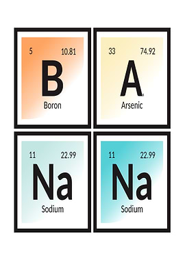 Periodic Table Elements: Banana