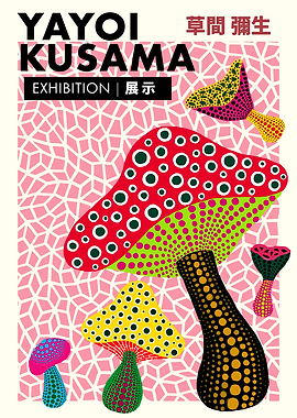 Yayoi Kusama Exhibition Poster