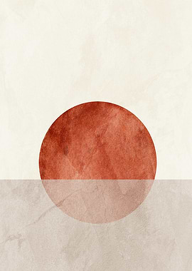 Minimalist Circle Abstract Art