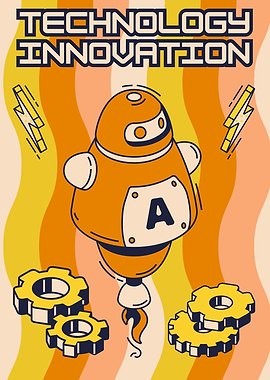 Technology Innovation Robot with Gears