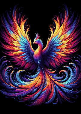 Colorful Phoenix Rising