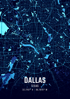Dallas Midnight City Map