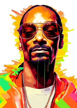 Snoop Dogg Colorful Portrait