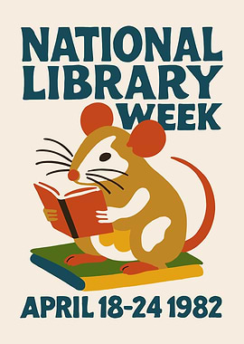National Library Week 1982 Poster