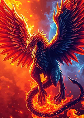 Fiery Phoenix Rising