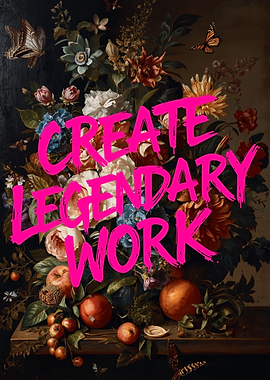 Create Legendary Work Floral Still Life