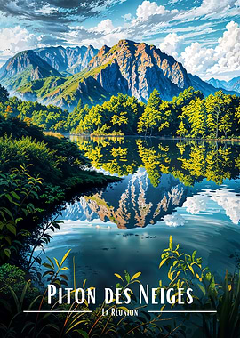 Piton des Neiges, La Reunion Landscape