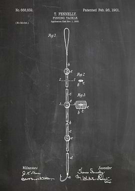 Fishing Tackle Patent Drawing