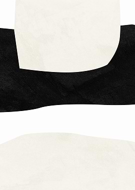 Abstract Black and White Shapes