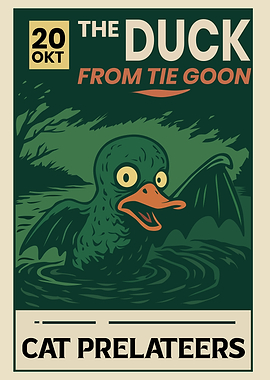 The Duck from Tie Goon Poster