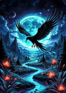 Fantasy Eagle Landscape