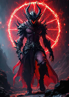 Demonic Figure Circle