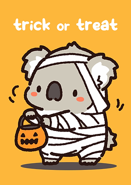 Koala Mummy Trick or Treat