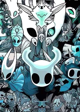 Hollow Knight Character Collage