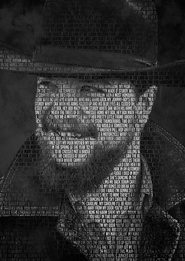 Colter Wall Text Art