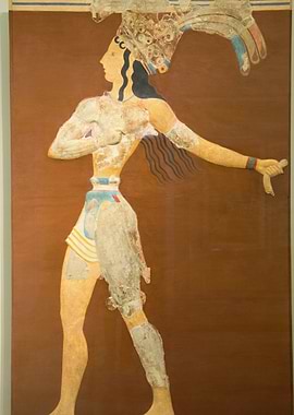 Minoan Priest King Fresco