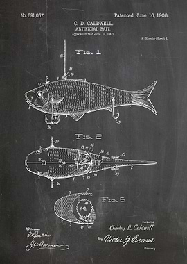 Artificial Bait Patent Drawing