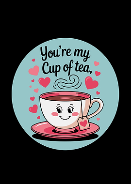 You're my cup of tea illustration