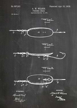 A.W. Wilson Fishing Gear Patent