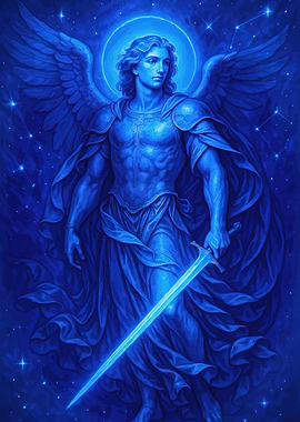 Angel Sword Starlit Sky