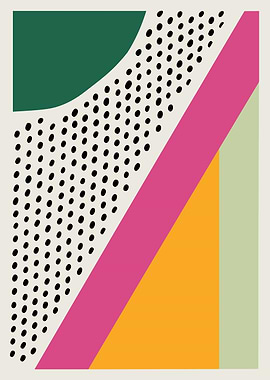 Abstract Geometric Shapes with Dots