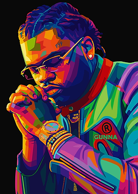 Gunna Colorful Portrait