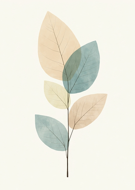 Minimalist Leaves Art