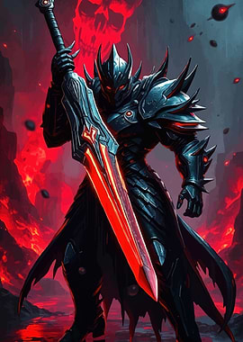 Dark Knight Fiery Sword