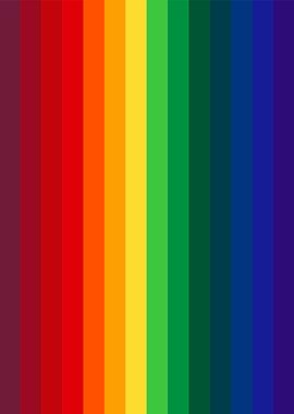 Rainbow Color Spectrum Vertical Stripes