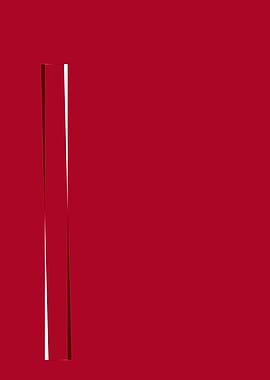 Minimalist Red and White Abstract