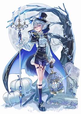 Anime Boy in Halloween Costume