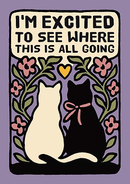 Loving Cats Poster Print