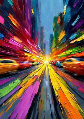 Neon Rush – City Lights in Motion