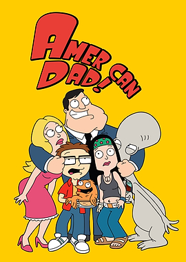 American Dad! Cartoon Family Portrait