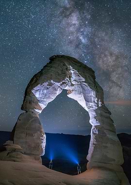 Delicate Arch under the Milky Way