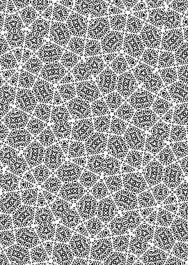 Abstract Black and White Maasai Geometric Pattern