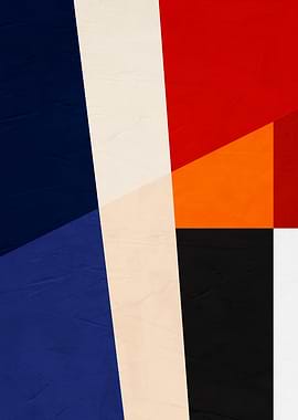 Abstract Color Block Composition