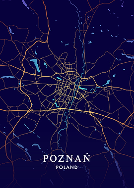 Poznan City Map