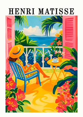 Henri Matisse Inspired Balcony Scene